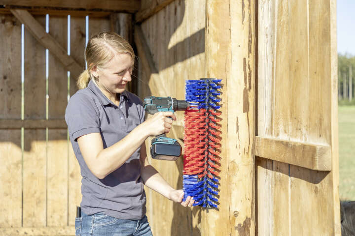 KERBL Halbrunde Kratzbürste